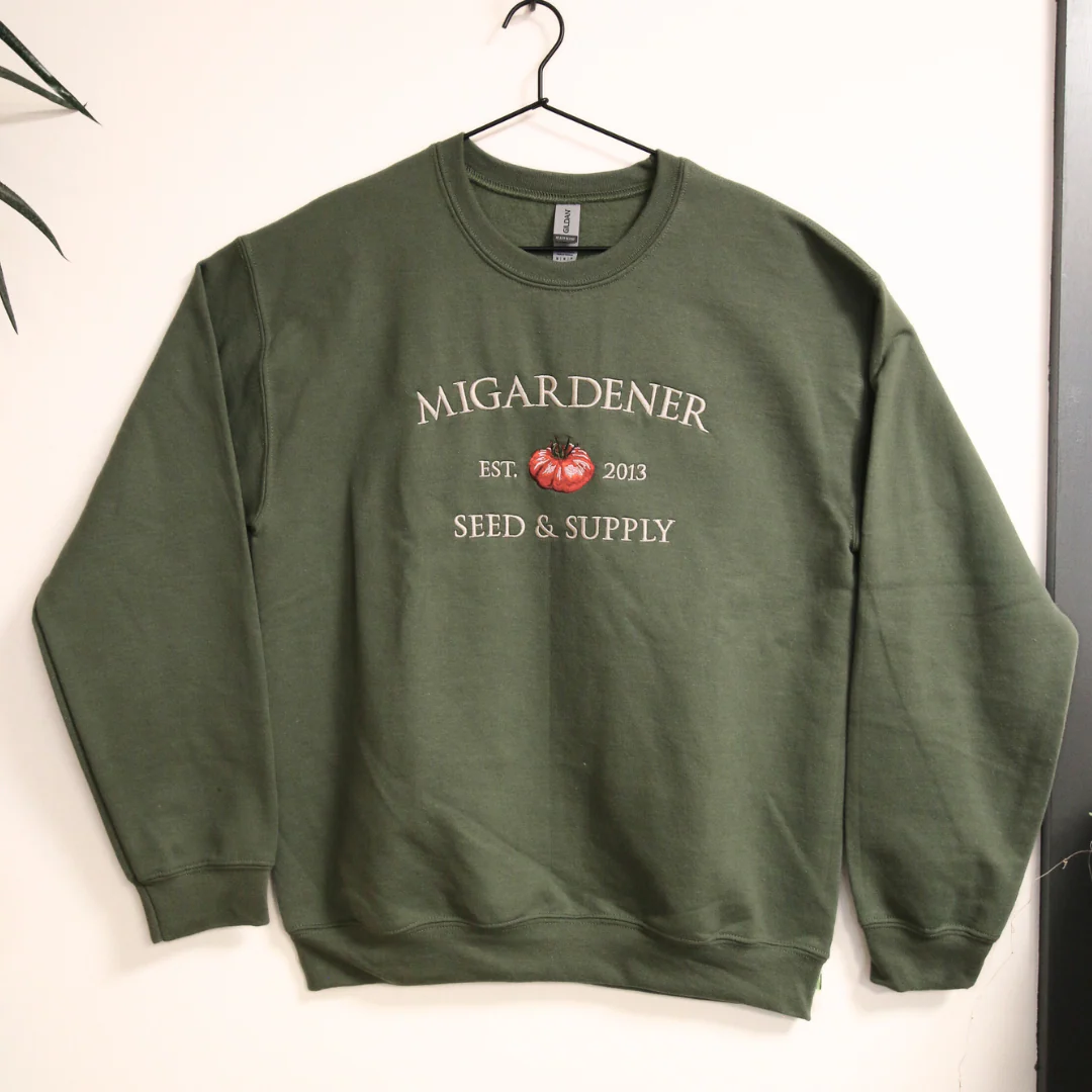 Embroidered MIgardener Heirloom Tomato Crewneck - Image 3